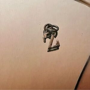 Letter Z charm .925 sterling silver jewelry